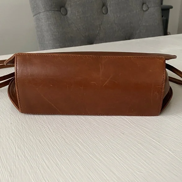 Vintage Bally Les Accessoires Dome-Shaped Saddle Leather Bag 1970s Made w COA - Picture 9 of 14